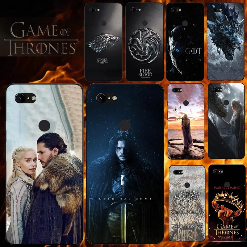 

Phone Case For Google Pixel 3 2 1 XL Lite Soft Silicone Back Cover for Google Pixel 3XL 2XL for Game Of Thrones Seasons 8