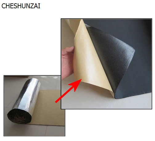 1メートル 1メートル 0 5センチ車遮音材アルミ箔遮音綿断熱綿吸音 Insulation Compound Insulation Carinsulation Coatings Aliexpress
