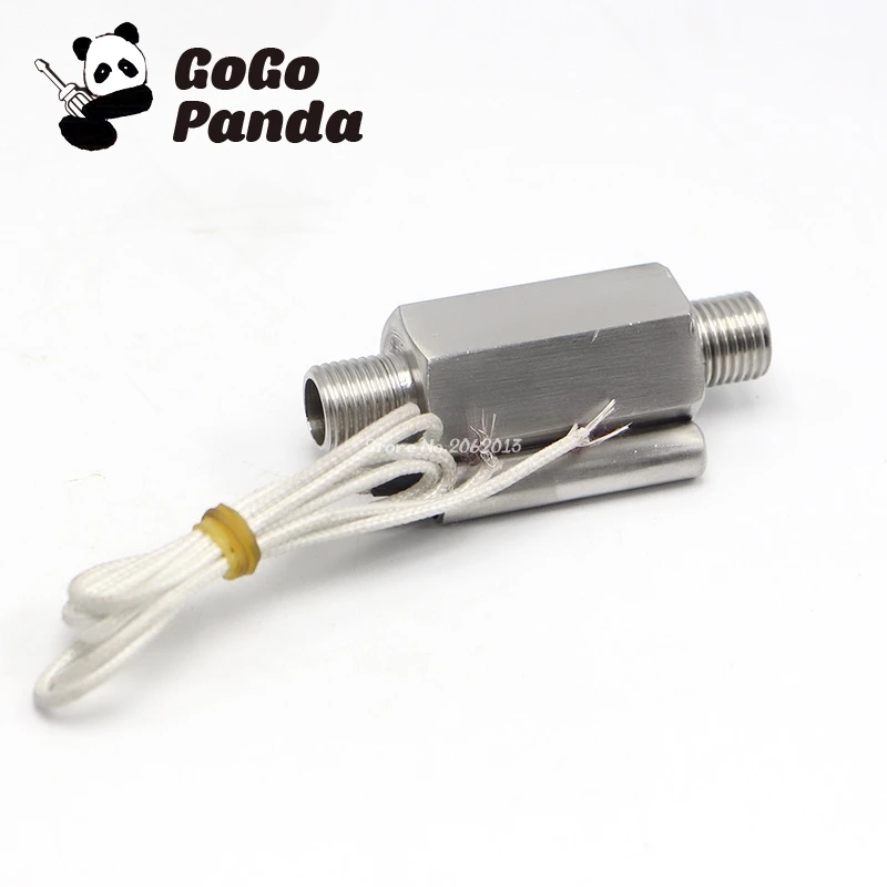 

ZFS-01S 1/4" 110V Min Male Thread Stainless Steel Metal Shell Luquid Water Flow Sensor Switch