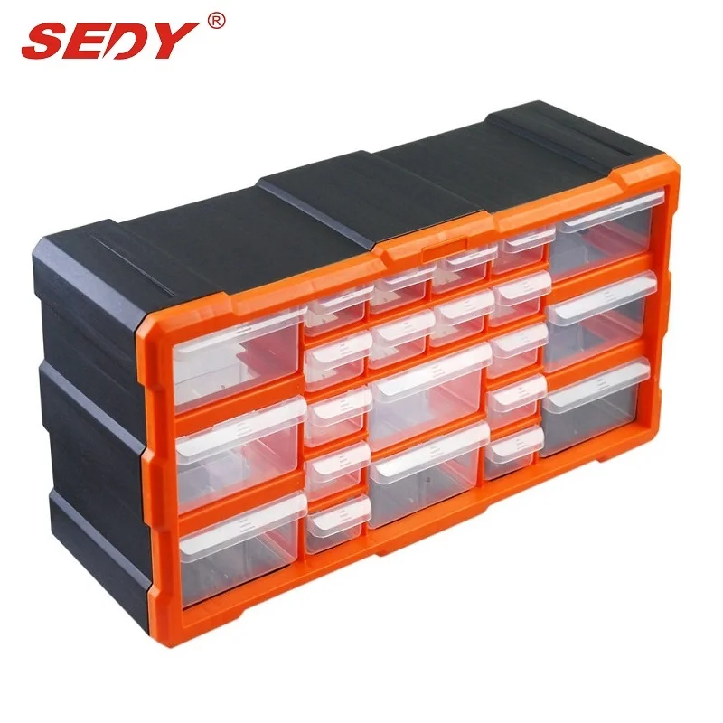 SEDY 22 Drawers Storage Tool Box Chest Case Plastic Organiser