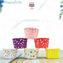 50 шт. пленка чашки рулон чашки торт бумажная чашка Маффин термоустойчивая чашка сопротивление Кекс одноразовые DIY кухонный инструмент вечерние домашние