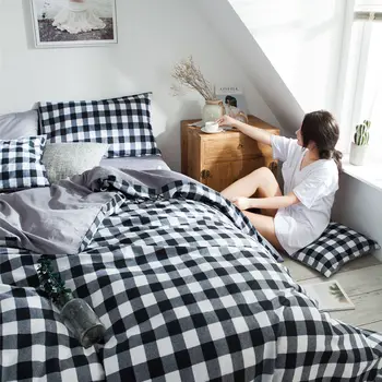 

100% Cotton duvet cover sheets set king size with pillowcases 4 piece bedsheets bedding printed bed sheet set sabanas de algodon