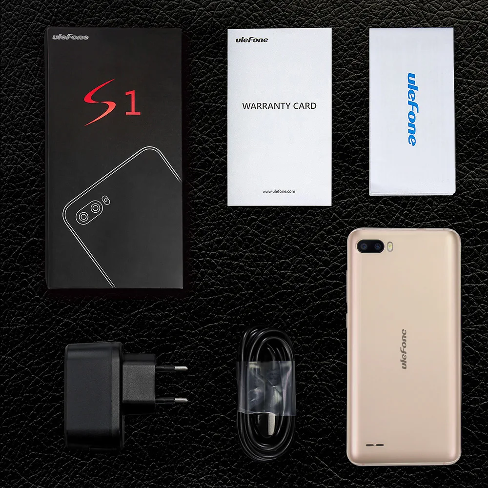 Ulefone S1 Face ID 3000 mAh 3g мобильный телефон 5 "18:9 полный Экран MT6580 4 ядра 1 GB + 8 Android 8MP
