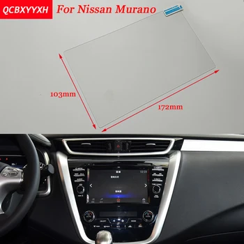 

Car Sticker 8 Inch GPS Navigation Screen Steel Protective Film For Nissan Murano Control of LCD Screen Car Styling