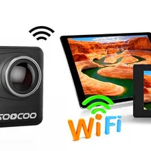 NEW 4K Wifi Action Sports Camera SOOCOO C100 Built-in Gyro with GPS Extension(GPS Model not include) ultra HD 20MP screen HDMI