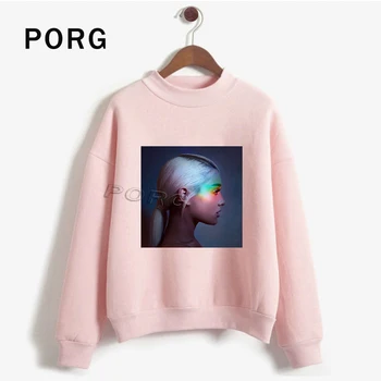 

Ariana Grande Sweatshirt Women Pink&white Gothic Streetwear Harajuku Sudadera Mujer 2019 New Women Clothes Long Sleeve Hoodies