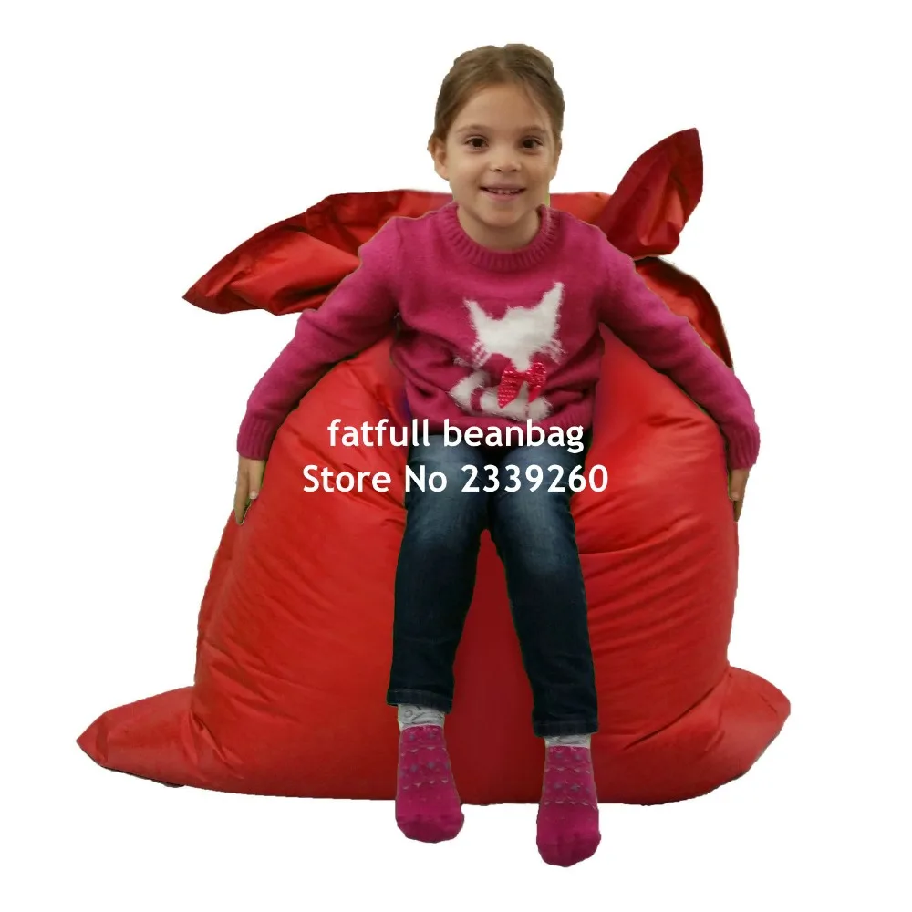 Cover only No Filler-red outdoor Junior bean bag chair,portable hammock sofa