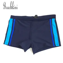 Мужские шорты для плавания; Новинка года; спортивные шорты для плавания; пляжная одежда в стиле пэчворк для мальчиков; темно-синий купальный костюм для мужчин; регулируемая одежда для плавания