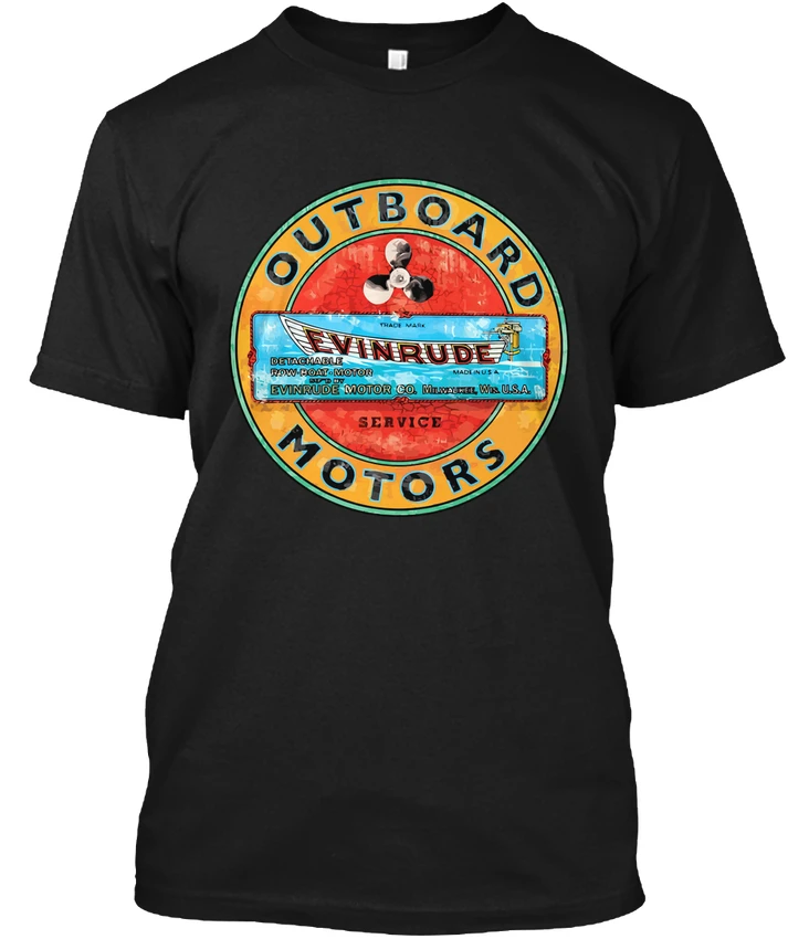 Evinrude Vintage Outboard Motors Usa Popular Tagless Tee T Shirt in T Shirts From Men s Clothing 