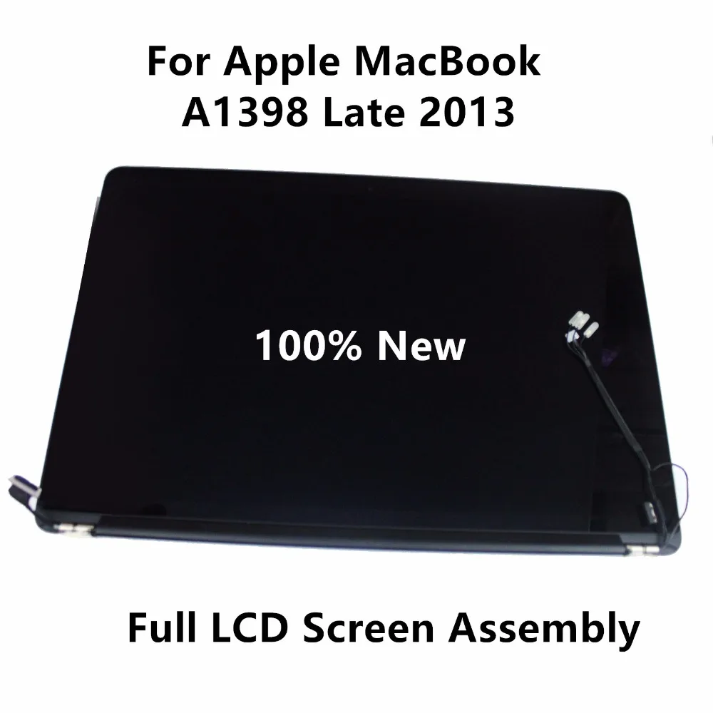 Подлинный новый полный ЖК дисплей retina экран в сборе для Apple MacBook Pro A1398 Late 2013 EMC 2745 Mid