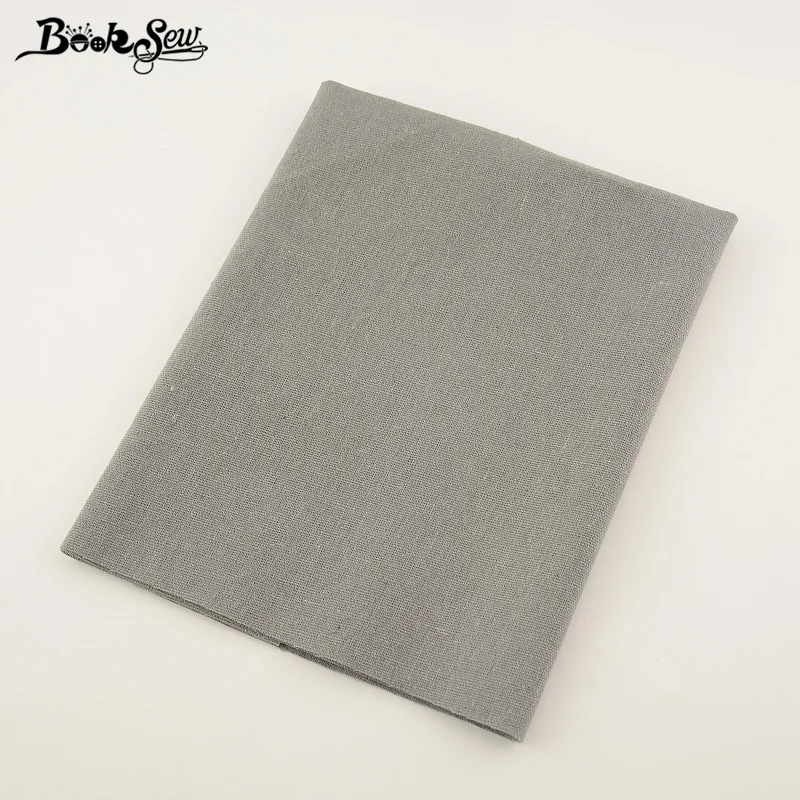 Booksew ткань из хлопка и льна серого цвета домашний текстиль материал для шитья