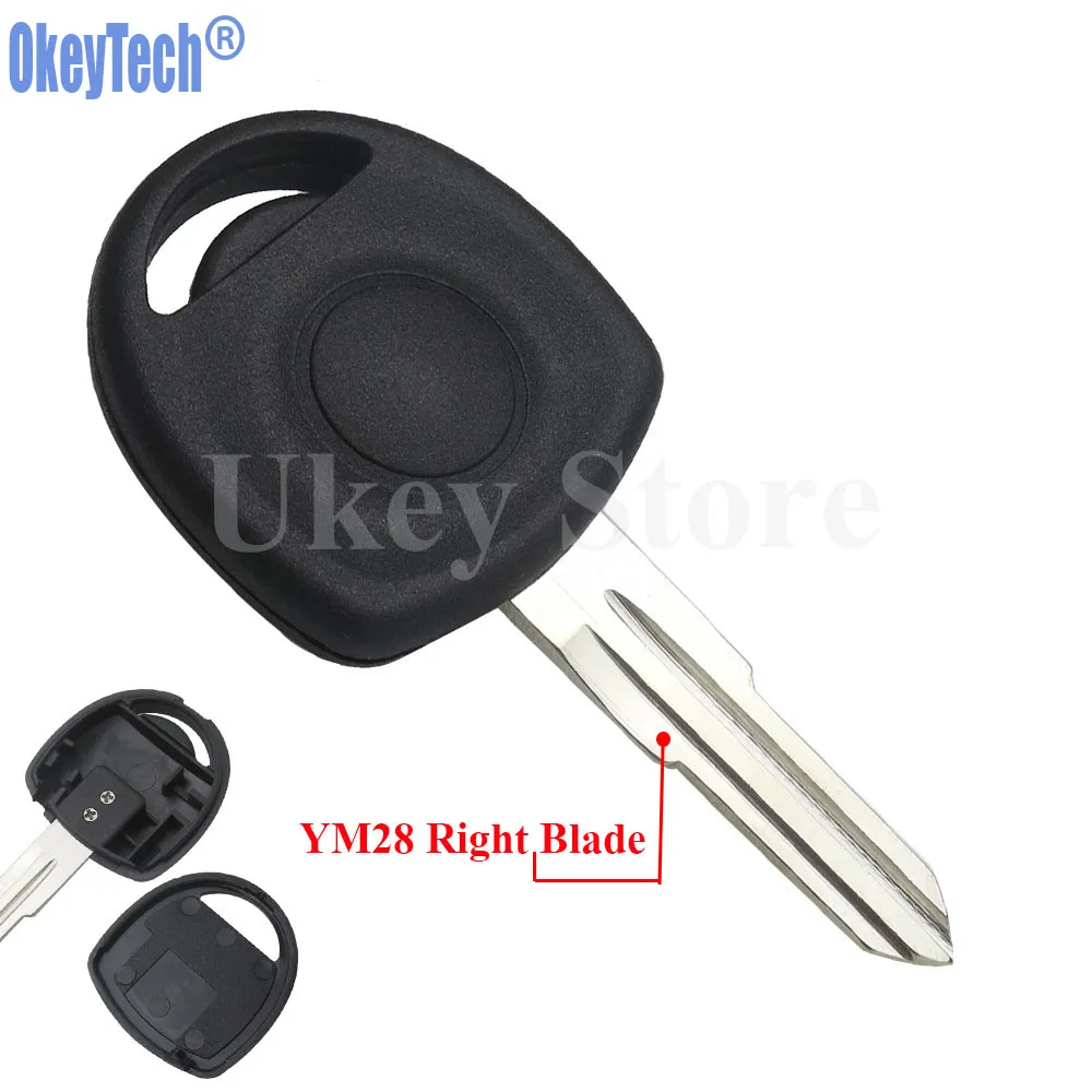 OkeyTech 5PCS LOT Car Transponder Key Shell Case Fob for Vauxhall Opel Key YM28 Right Blade Blank Replacement Transponder Key