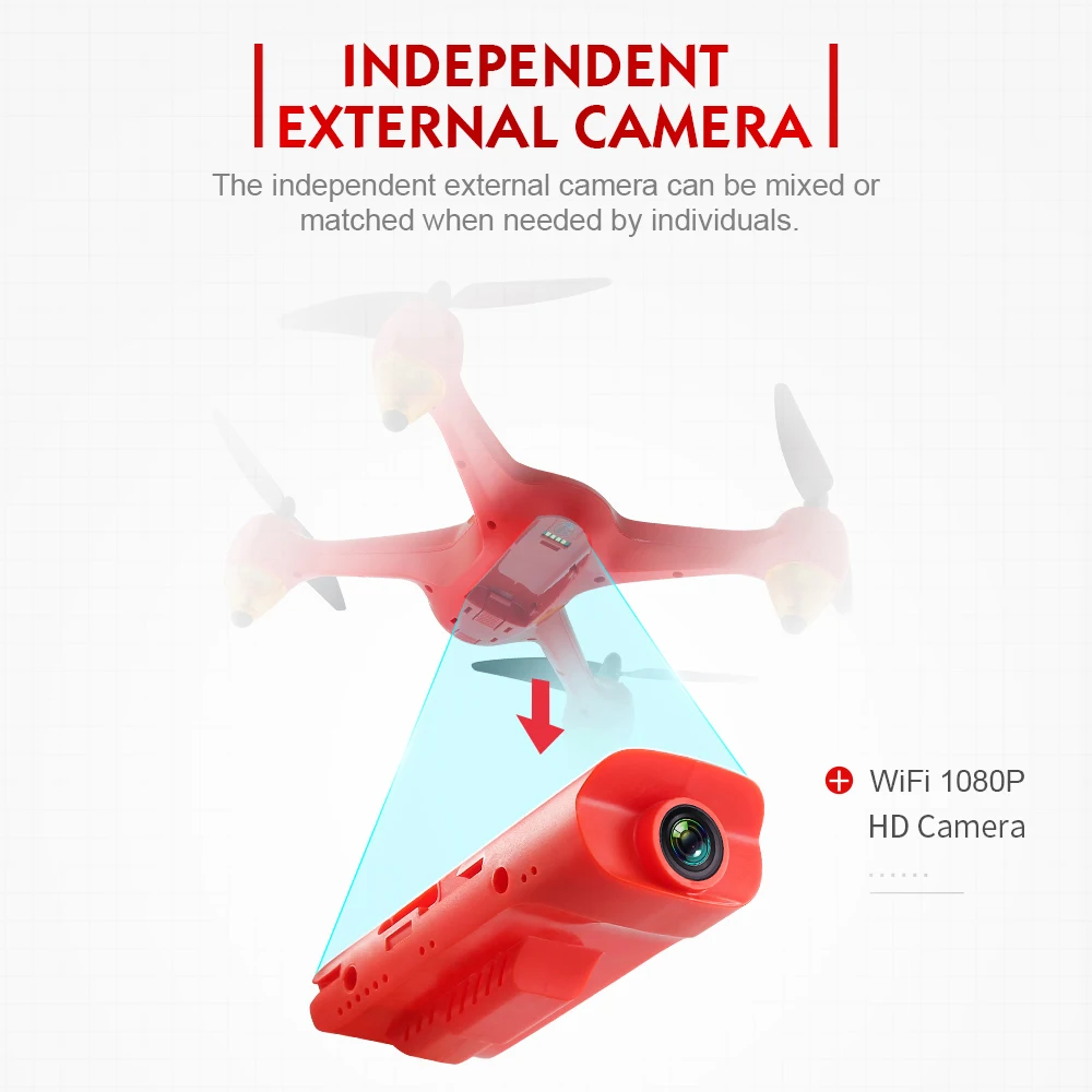  1 2.4G 4CH 1080P HD Camera Drone Professional RC Quadcopter Wifi FPV One-key Return Altitude Hold GPS Selfie Drone (11)