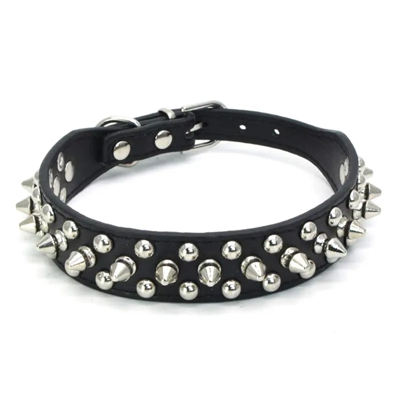 Dog Collar Anti-bite Spiked Studded For Small Medium Large Dogs