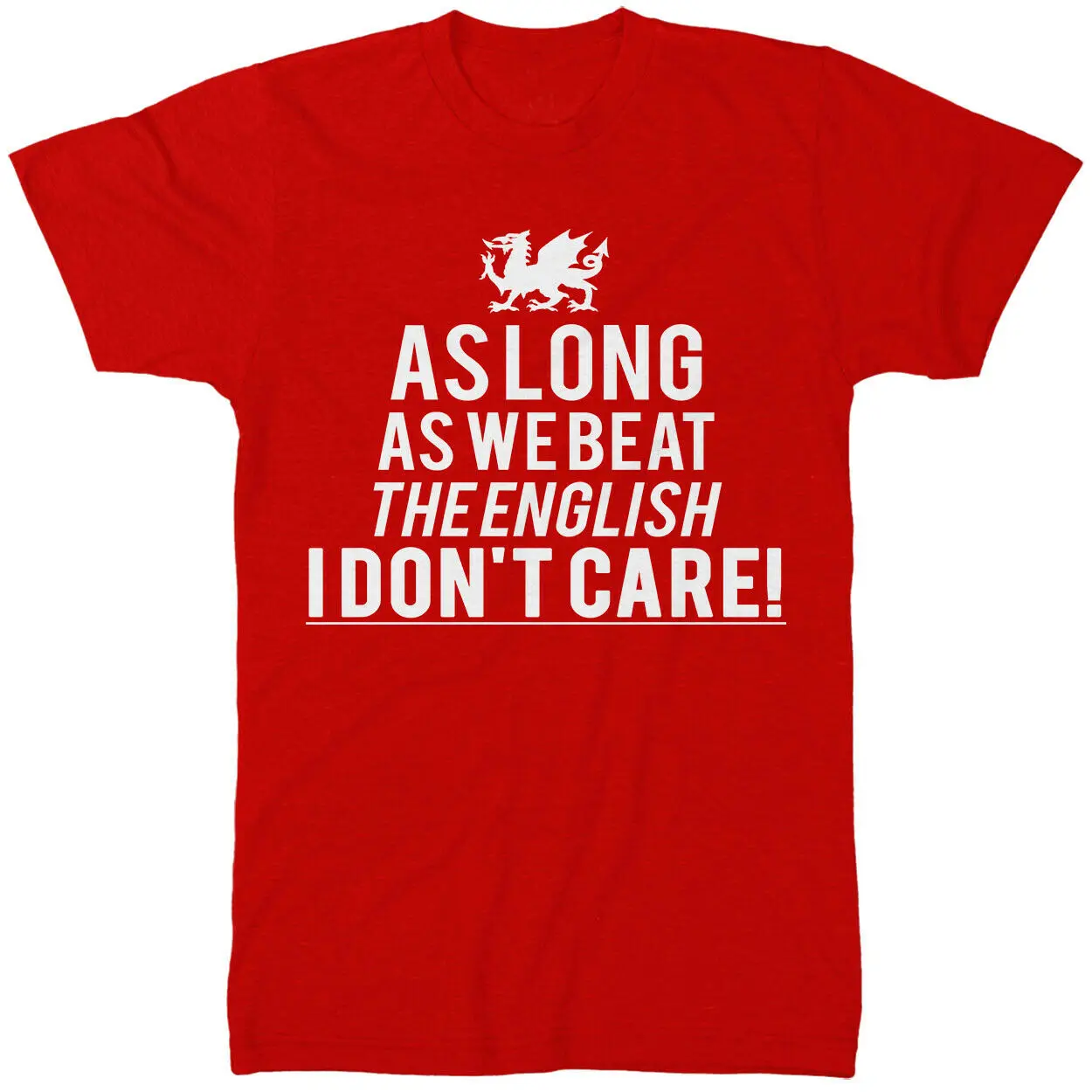 طالما نحن فوز الإنجليزية أنا لا الرعاية T قميص الرجبي مضحك نكتة هدية فكرة 6 مريحة t قميص ، عارضة قصيرة الأكمام المحملة