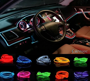 

Car Interior LED EL Wire Rope Tube Line strip For Volkswagen Polo Golf 3 Beetle MK2 MK3 MK4 MK5 MK6 Bora CC Passat B6 B5