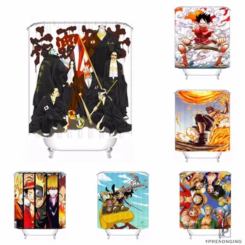 

Custom Dragon Ball Z Bleach Fairy Tail Naruto Shower Bath Curtain Mildewproof Waterproof Polyester Various Sizes#0421-21-12