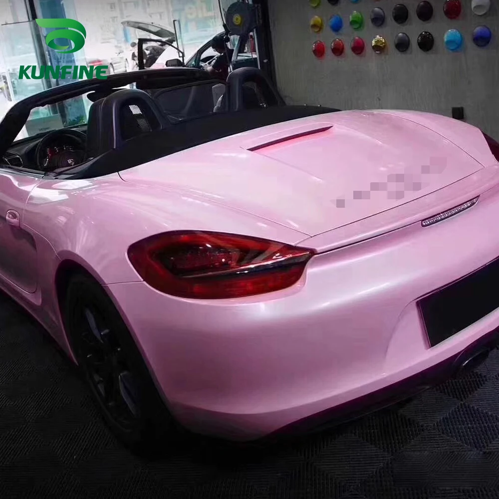 Car Vinyl film Body Sticker Car sticker Macaron cherry pink (4)
