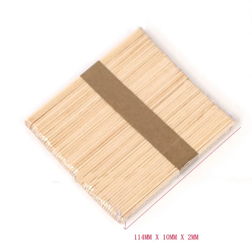 50PCS 20/50 шт. палочка для мороженного, Плетеный абажур из натурального дерева палочка для эскимо детская игра Сделай Сам diy-творчества искусство мороженое, конфета на палочке Инструменты для торта кухня Аксессуары - Цвет: 50PCS