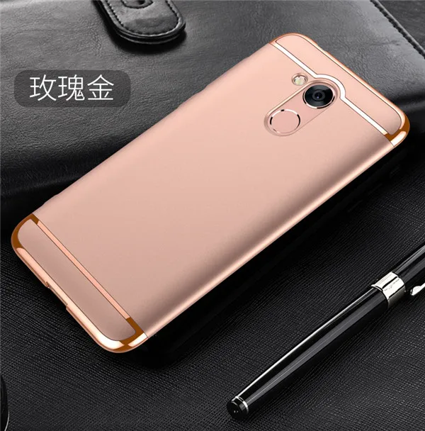 CHANHOWGP для Huawei Honor 6A 6 a чехол Гибридный 3 в 1 роскошный полный охват жесткий матовый пластиковый чехол на Honor 6A DLI AL10 AL00 - Цвет: rose gold