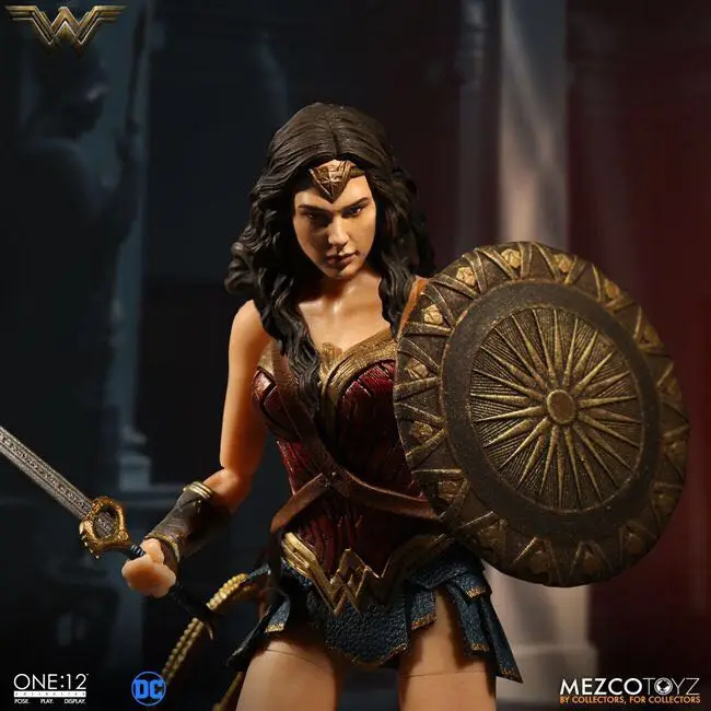 DC Comics Wonder Woman фигурка игрушки кукла 18 см DC justice League Mezco Wonder Woman Gal Gadot Коллекционная модель Фигурки игрушки