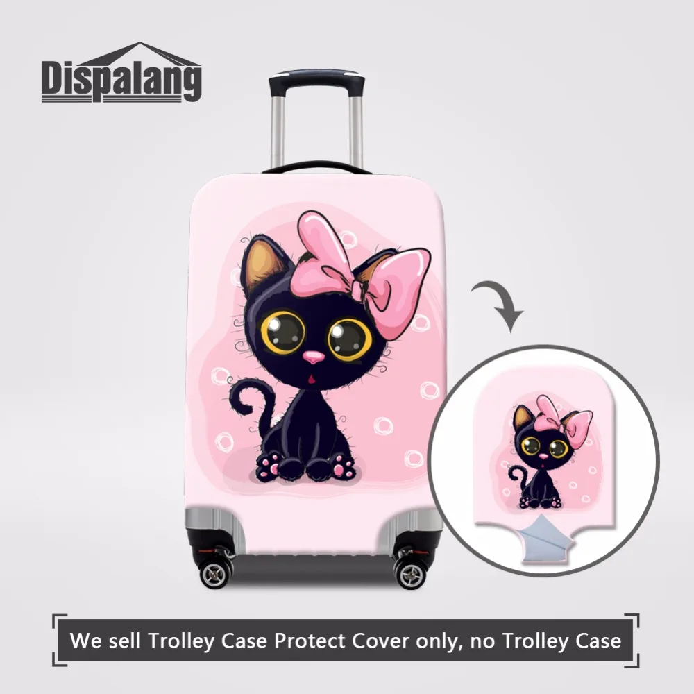 Dispalang Cartoon Animal Cat Luggage Suitcase Trolley Case Protective