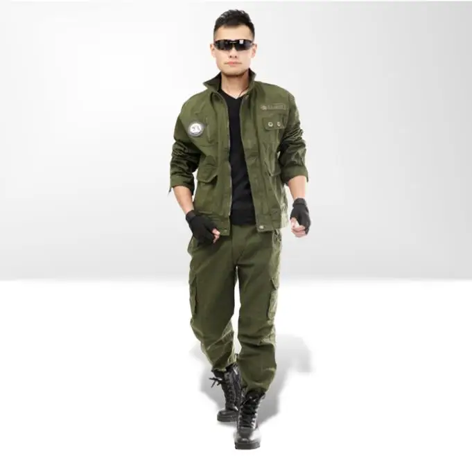 

Outdoor Military Army green Hunting Clothing Men Combat Shirt+Tactical Cargo Pants Hunting Clothes Women Multicam Ghillie Suit