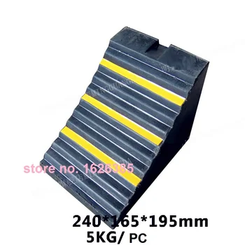 

Portable wheel ramp pad, triangular wood slip stopper, rubber stopper, wheel tire positioning retainer , tire repairing tool
