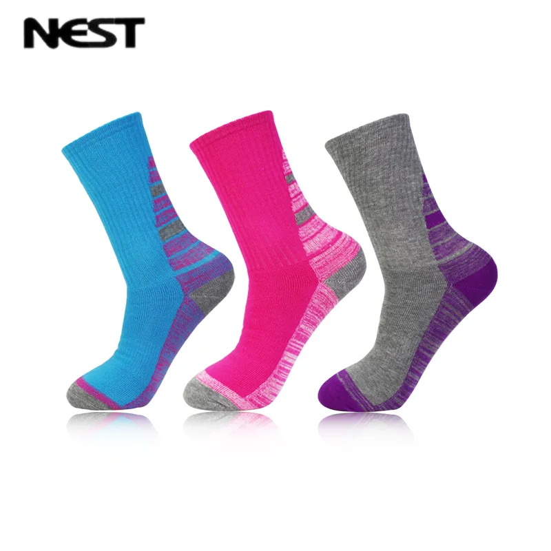 

NEST Women Sock Cotton Terry Socks Fashion Girls Winter Warm Sock Colorful Comfort Terry Insert Fabric