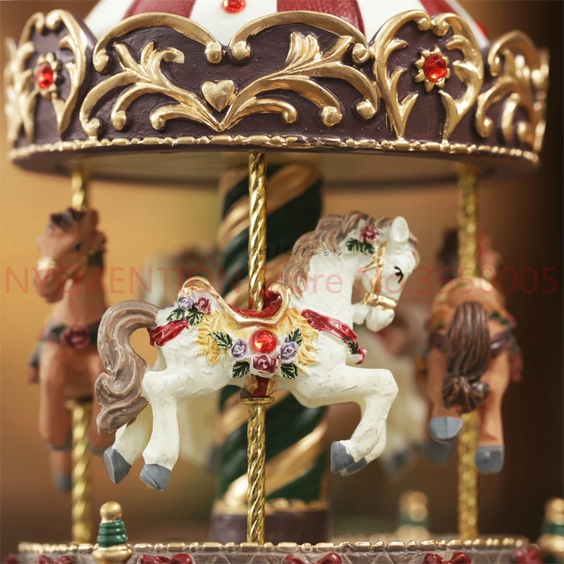

Romantic Carousel music box vintage rotating music box Christmas gift, unusual gifts, home decoration