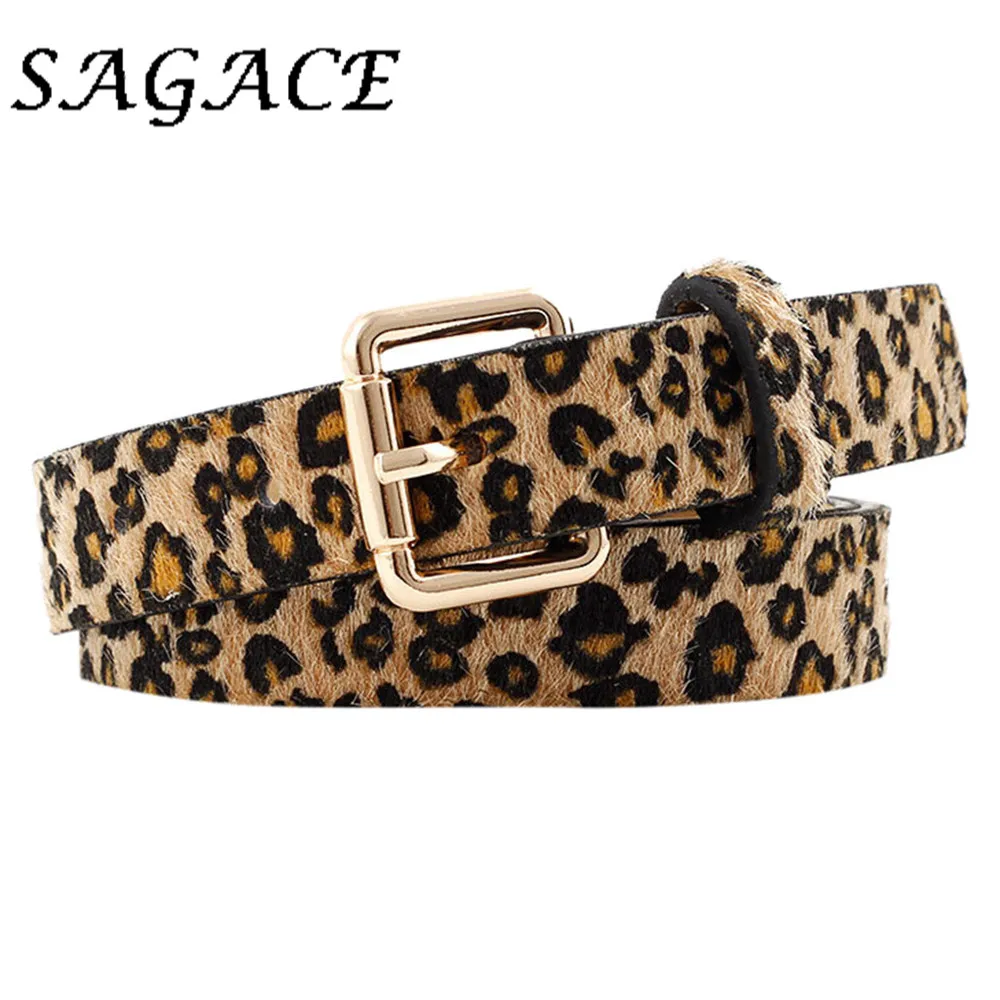 SAGACE Blets для женщин Leopard ремень для джинсов леди Винтаж повседневное модный пояс Лето дамы талии двойной пряжкой
