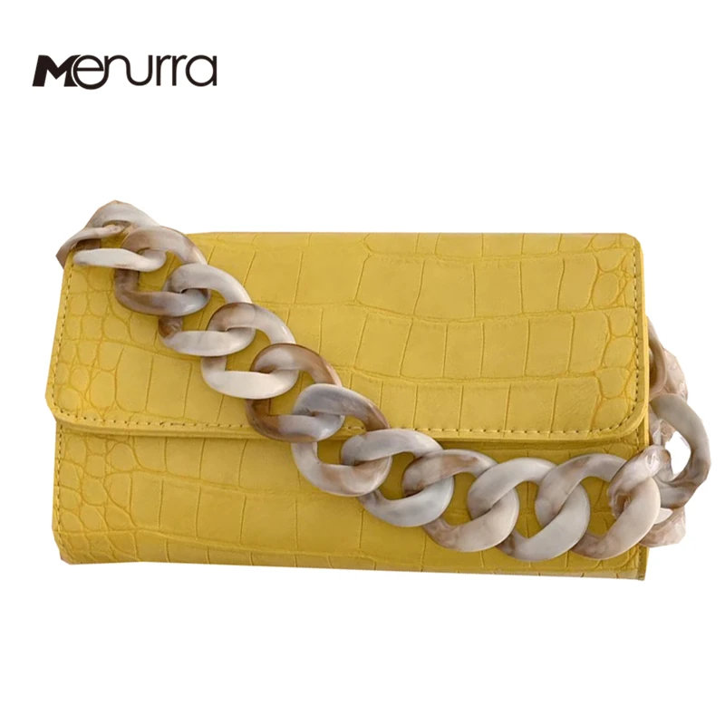 

Women Luxury Acrylic Chain Handle Handbag Flap Bags Box Tote Messenger Bag Crossbody Clutch For Woman Crocodile Clutch