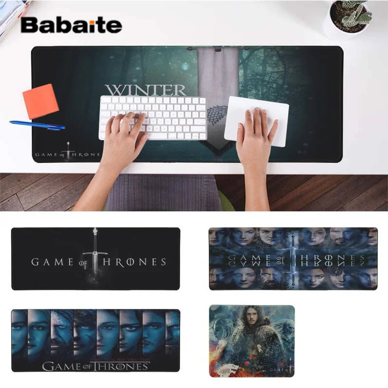 

Babaite Your Own Mats Game of Thrones Silicone large/small Pad to Mouse Game Free Shipping Large Mouse Pad Keyboards Mat