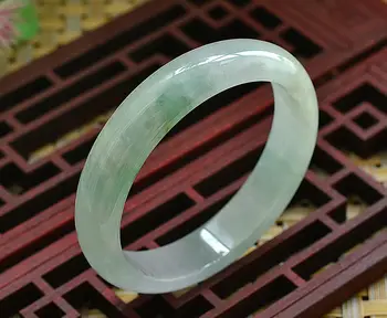 

Natural Burmese yu Bracelet Ice Through Oval Royal yu Bracelet /