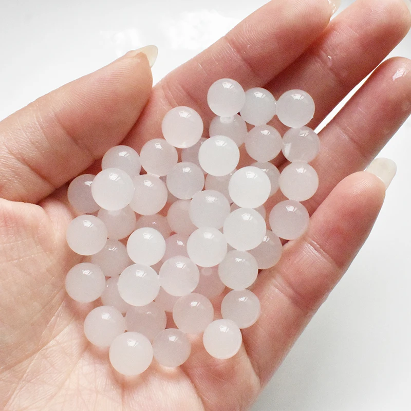 5000pcs White Hydrogel Balls Water Beads Approx 6mm After Growing