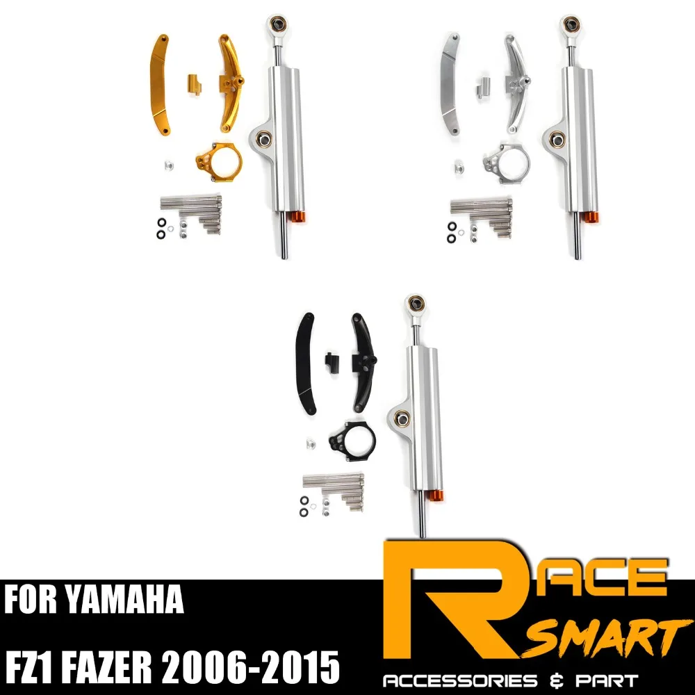 

For YAMAHA FZ1 FAZER 2006 - 2015 Steering Damper Stabilizer Kit Motorcycle accessories CNC FZ-1 FZ 1 FAZER 07 08 09 10 11 12 13
