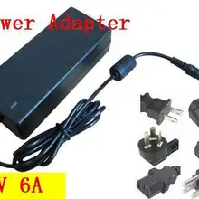 20 шт./лот DC 5 В 6a переключения, 30 Вт LED адаптер питания DC 5.5*2.1(5.5*2.5), 1 года гарантии качества,+ кабель переменного тока