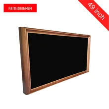 49 дюймов твердая деревянная рамка цифровой рекламный плеер электронная фоторамка для Художественного театра