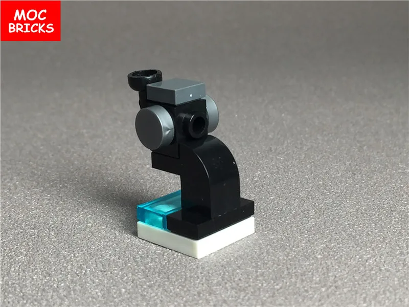 Набор кубики MOC сделай сам экшн фигурка микроскопа с одним отверстием и