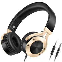Adjustable Wired Headphones Headset Earphone Detachable Earbuds Fashion Rock Heavy Bass Headphones with Microphone for Girl Kids