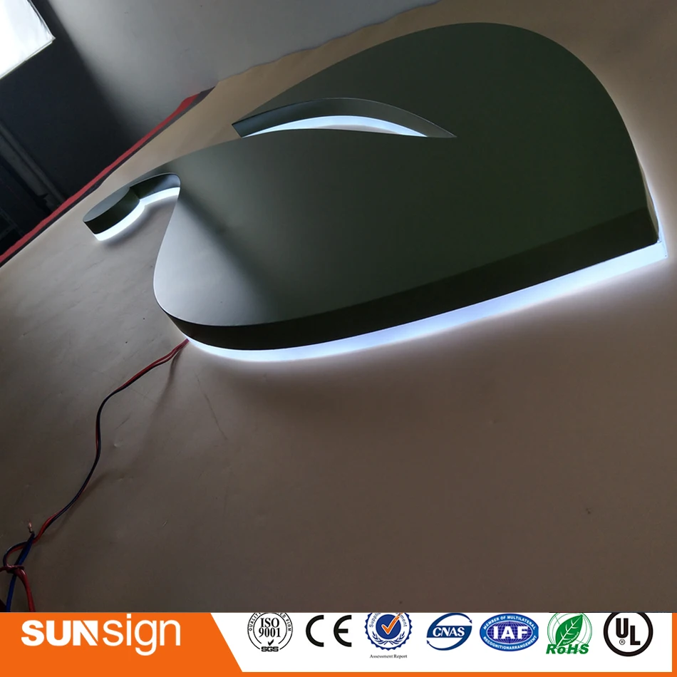 

Factory Outlet outdoor advertising backlit Stainless steel led letter signs