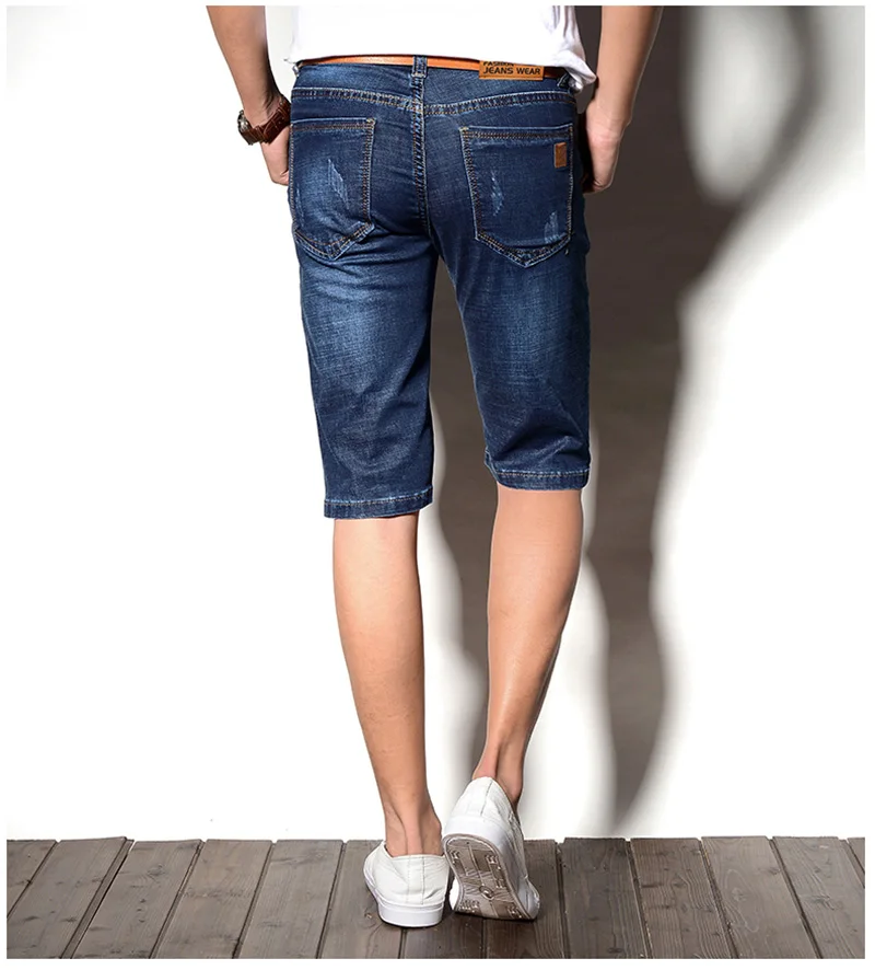 Шорты мужские Korte Broek Mannen Мужская джинсовая одежда Moda Hombre летние сексуальные мужские больших размеров Короткие рабочие мужские s повседневные хлопковые синие