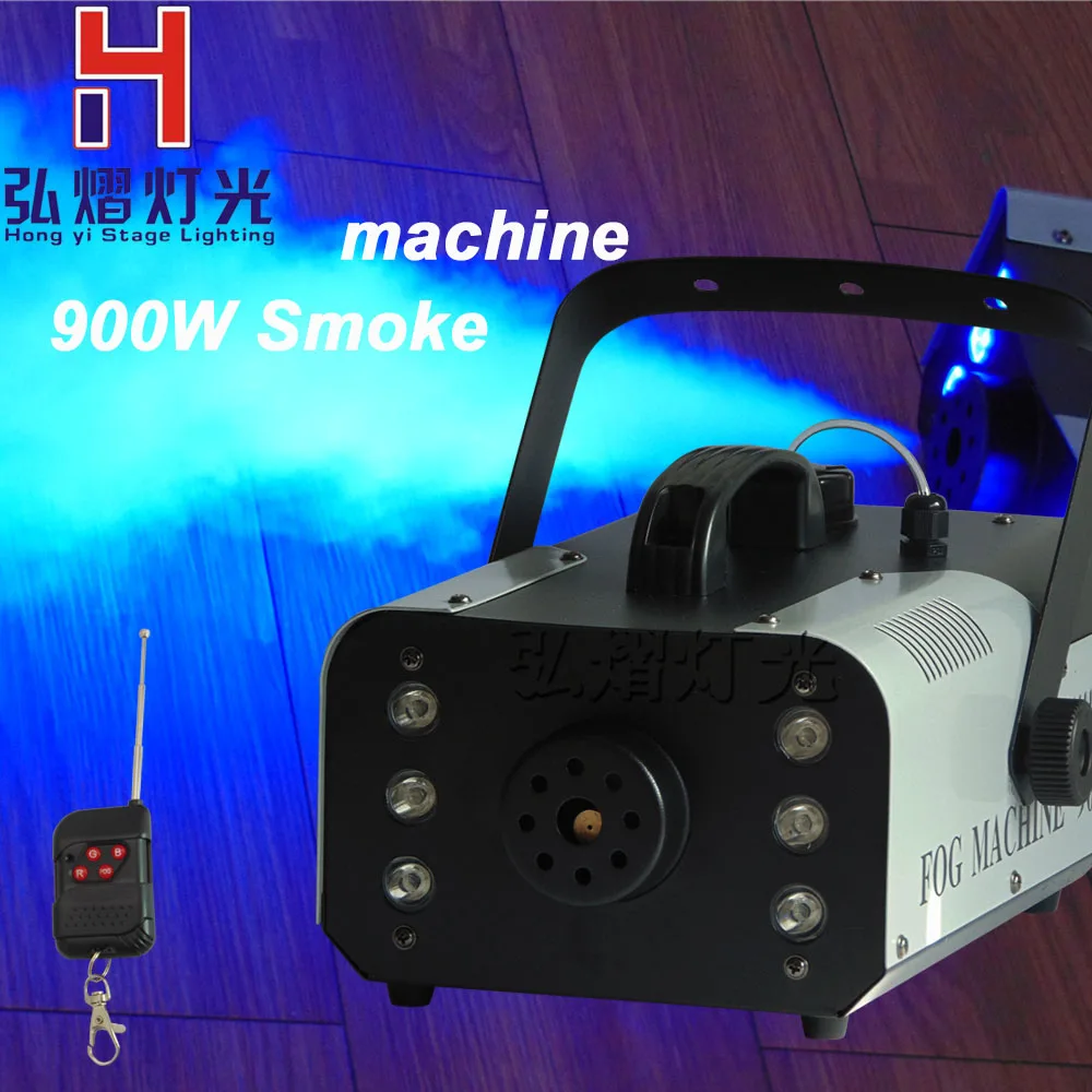 

900W RGB 3in1 (6pcs LED) Smoke Machine Remote or Wire Control /DMX512 Stage Fog Machine