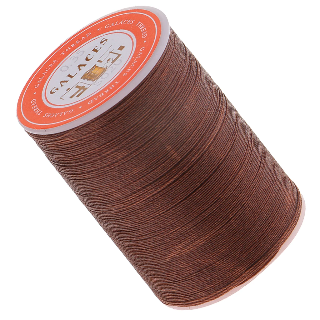 High Quality 4 Rolls 300M 0.35mm Durable Round Waxed Polyester Thread Wax String Leather Sewing Stitching Jewelry Craft