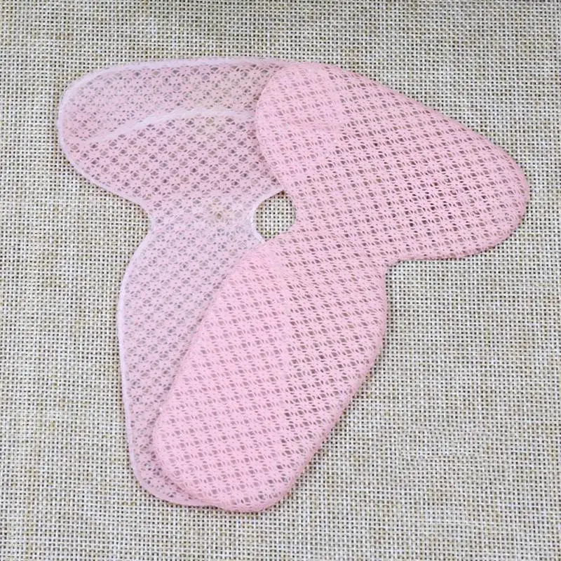pink mesh Т-образные стельки; обувь на высоком каблуке; подкладка; самоклеющаяся вставка; подкладка для каблука; амортизация стопы; защита для пятки - Цвет: pink mesh