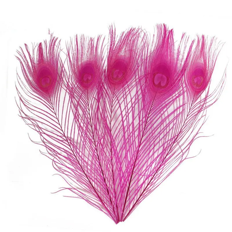 10Pcs-lot-Top-quality-Dyeing-peacock-feathers-length-25-32CM-10-13inch-beautiful-peacock-feather-Diy(3)