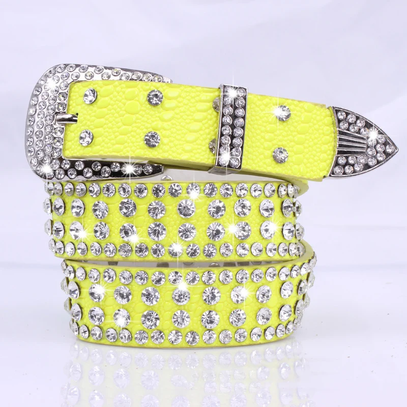 Новые Модные Роскошные hand made на пряжке с ремень со стразами широкие женские