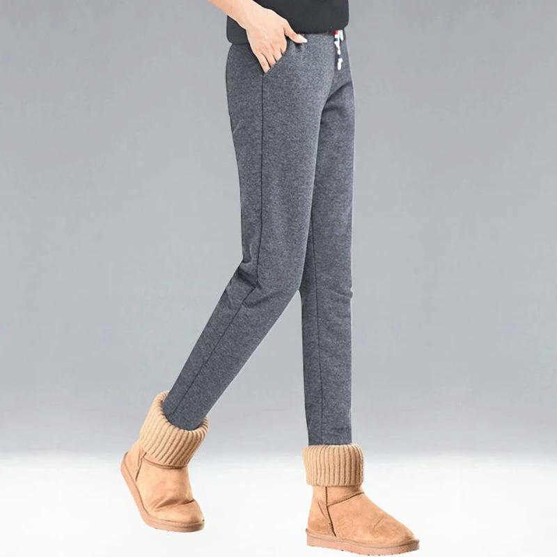 

Plus Size 4XL Thick Velet Women Trousers 2018 Street Wear Fashion Autumn Winter Warm Harem Pants Casual Elastic Loose Sweatpants