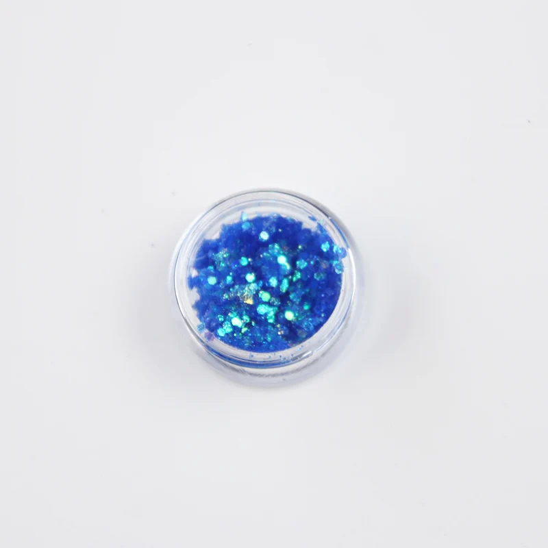 bluesequins Фестиваль Блеск Гель боди-арт косметика для лица глаз волосы макияж Декор наклейки массивные блестки Purpurina Cara Hojuelas Para Ojos - Цвет: bluesequins