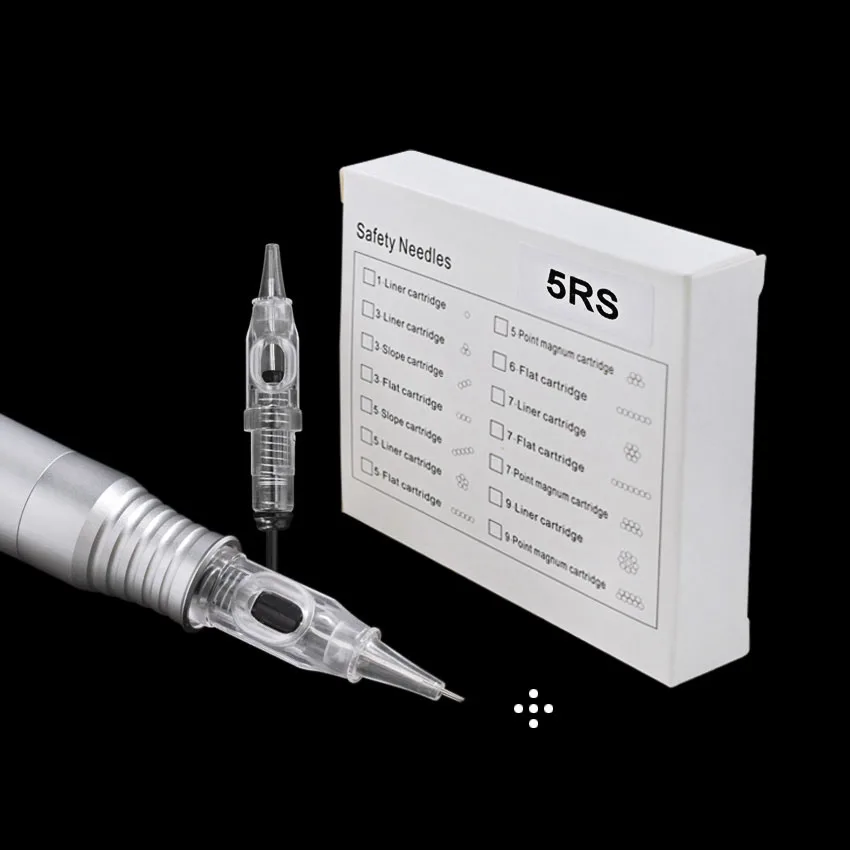 10pcs Disposable Semi-Permanent Makeup Tattoo Cartridge Needle 5RM7RM Tattoo Gun Supplies 1RL3RL5RL7RL9RL11RL14RL18RL
